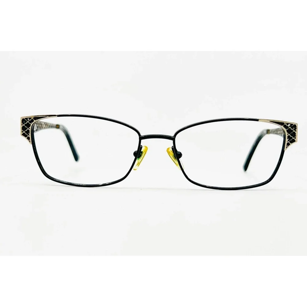 Tura Eyeglass Frames Womens Black R116 Filigree Temple 53-16-135
